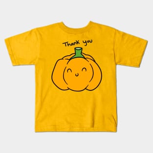 Thank You Cute Orange Bell Pepper Kids T-Shirt